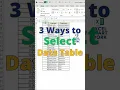 Download Lagu Select Data in Seconds (3 Ways)                   #excel #spreadsheetmagic #excelshortcuts