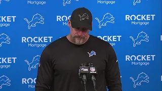 Coach Dan Campbell holds press conference after Lions playoff loss