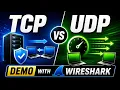 TCP vs UDP Wireshark Demo Model