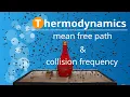 Mean free path and collision frequency derivation