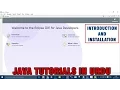 Java Tutorial In - Introduction And Installation