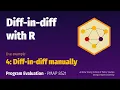 PMAP 8521 Example Diff-in-diff with R 4 Diff-in-diff manually
