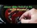 How to Fix eBike Flat Tire Jetson Bolt Rear Hub Removal Replace Tire Tube Your Folding eBike