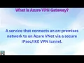 What is Azure VPN Gateway