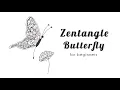 Butterfly drawing for beginners Flower drawing Zentangle patterns
