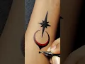 Download Lagu Lunar Beauty: Crescent Moon \u0026 Star Tattoo Art #tattoo #art#shorts