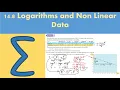 14 8 Logarithms and Non Linear Data PURE 1 - Chapter 14 Exponentials and logarithms