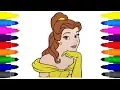 Princess Belle Coloring Pages for Kids