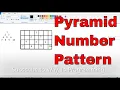 PYTHON PROGRAM 11 PYRAMID NUMBER PATTERN