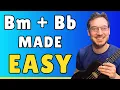 Bm Bb Ukulele Chord EASY Alternatives B minor and B Flat HACKS