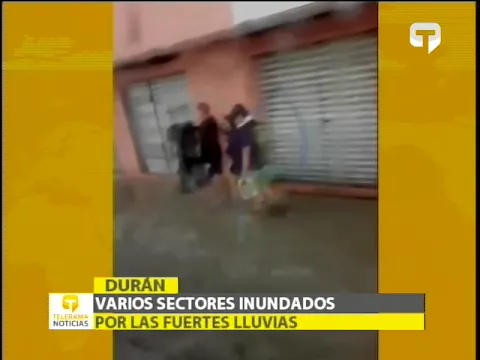 Varios sectores inundados por las fuertes lluvias