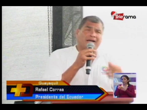 Presidente Correa entrega canchas para formativas de BSC y Emelec