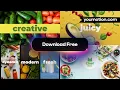 Delicious Food Promo Menu Animation Pack Free For AE