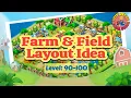 Farm Field Layout Idea Level 90-100 Very Easy and Beautiful Design Township
