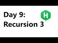 Hackerrank Day 9 Recursion 3 Solution - Java 8 Hackerrank 30 Days Of Code