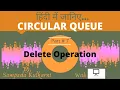 Delete Operation Hindi Part 7 Circular Queue Data Structures
