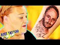 Charlotte s Bestie Mel Weeps Over Dad Tribute Tattoo Sweetest Portrait Tattoos Just Tattoo Of Us