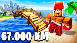 МОЙ ДРУГ ПОСТРОИЛ МОСТ 999,000 КМ В ДЛИНУ!😱 ЗАЧЕМ?! РОБЛОКС