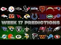 NFL Week 17 Predictions