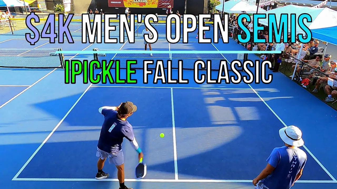 $4k Men's Open Semifinals Emery(6.2)/Millet(6.2) vs Tran(5.5) Tamanaha(5.4) iPickle Fall Classic
