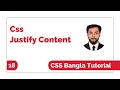 Css Justify Content All Property Bangla Tutorial Css Flexbox Bangla Tutorial Css Bangla Tutorial