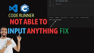 VS Code not taking any inputs when running code using code runner FIX