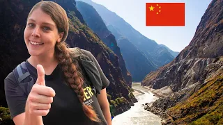 在云南虎跳峡寻找冒险