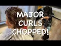 MAJOR CURLY MAKEOVER Undercut and long to short pixie