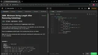 Minimum String Length After Removing Substrings