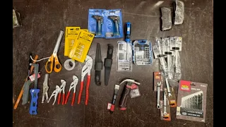 Tools –  Hopefully not needed, for the voyage.