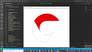 How to Google chrome logo using Python turtle graphic