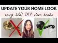 UPDATE YOUR HOME LOOK INSTANTLY Easy Door Knobs DIY Drab to Fab