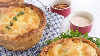 Quick And Easy Chicken And Leek Pie Recipe. 