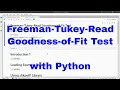 Python - Freeman-Tukey-Read Goodness-of-Fit Test