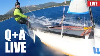 Boom vs Boomless Catamarans – Which Is Better? | Q+A LIVE