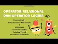 Pembuktian Program Operator Relasional dan Operator Logika