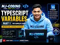 TypeScript Variables Part 1 Tutorial in Hindi Definition Syntax Declaration Coding Examples