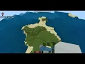 Treasure hunt with coordinate plane in Minecraft