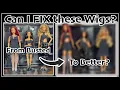 Can I fix these BUSTED wigs NEW Barbie Basics You Create Kit Wigs compared to other wigs by Mattel