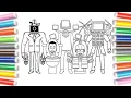 SKIBIDI TOILET Chapter 67 Coloring Pages How to Color ALL Bosses and MONSTERS TV MAN Color TV