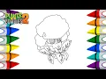 How To Color Caulipower - Coloring Pages Plant vs Zombies 2