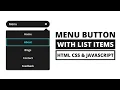 Animated Sliding Menu Items on Click with HTML CSS Javascript