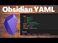 How to Use YAML Front Matter Correctly in Obsidian