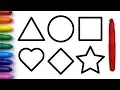Learn colors with SHAPES Coloring and Drawing for Kids Toddlers coloring page Whoopee Playhouse
