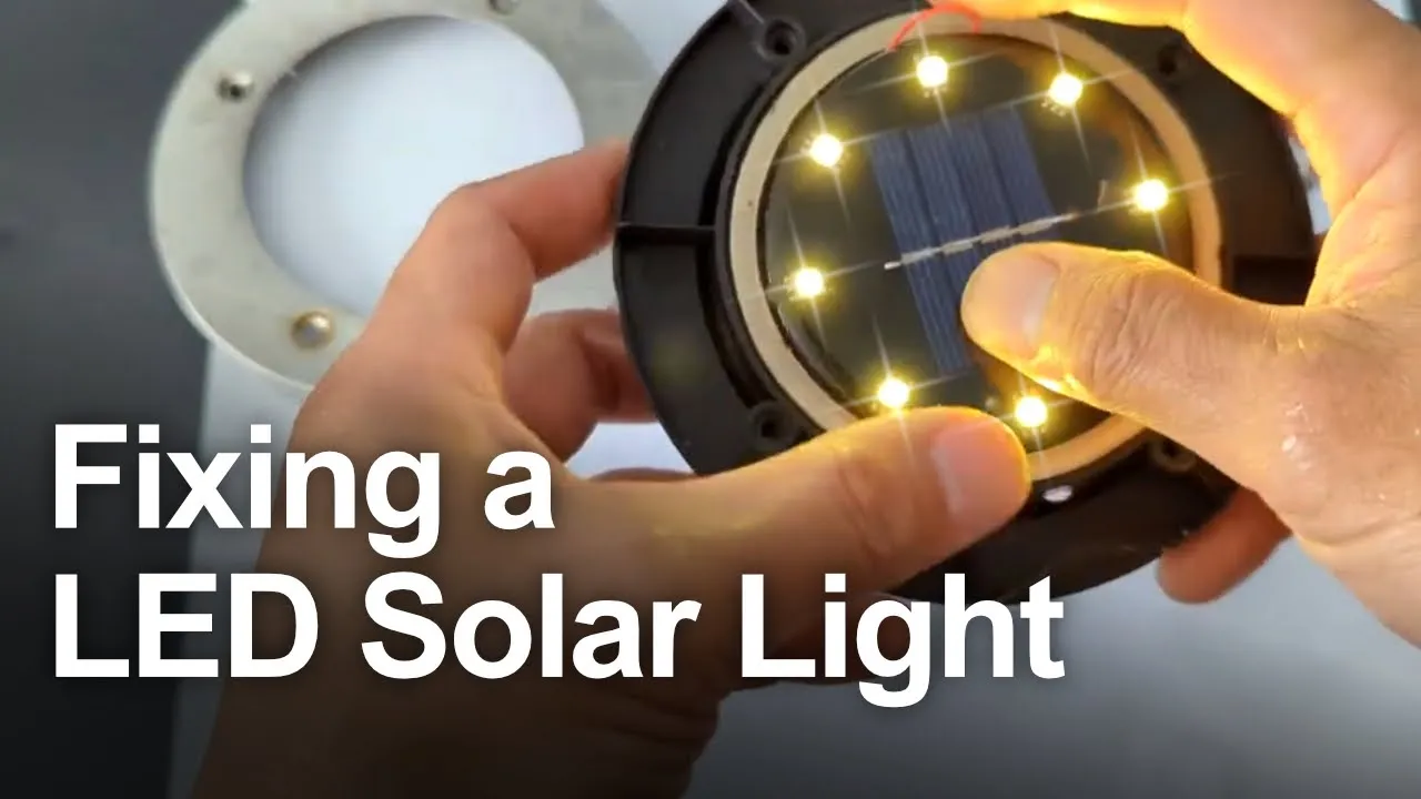 How to Fix a Solar LED Light by Changing the Battery