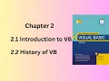 Introduction and History Of Visual Basic Chapter 2 Visual Basic Programming Language