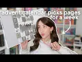 Lagu advent calendar chooses pages read per day🤔📖✨
