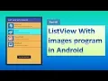 ListView With images program in Android part 3