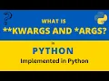 07 Kwargs and Args