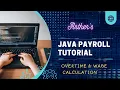 Java Payroll Calculation Handling Overtime Minimum Wage and Work Hour Limits